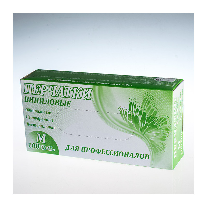 Перчатки виниловые р. M (100 шт./уп.)