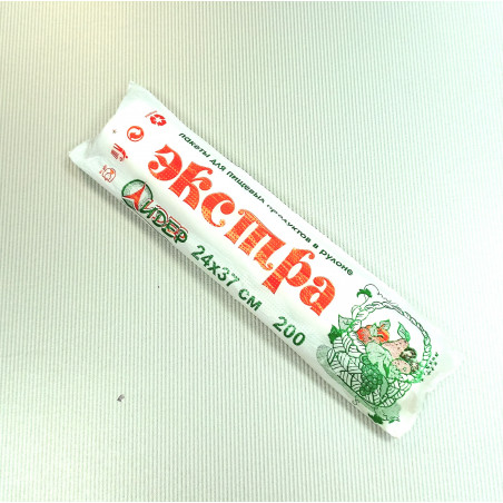 Пакет фасовочный 24*37 см, 8 мкм, ПНД, рулон (200 шт./рул.)